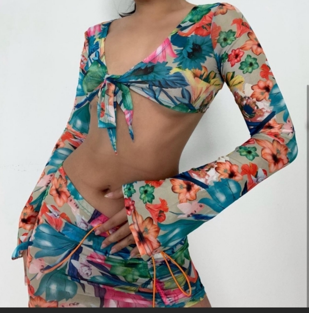 Floral Mesh 3-Piece Set From SOLADO